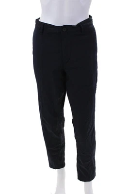 Theory 女式四口袋中腰锥形裤长裤海军蓝 33 码 — 第 1/4 张图片