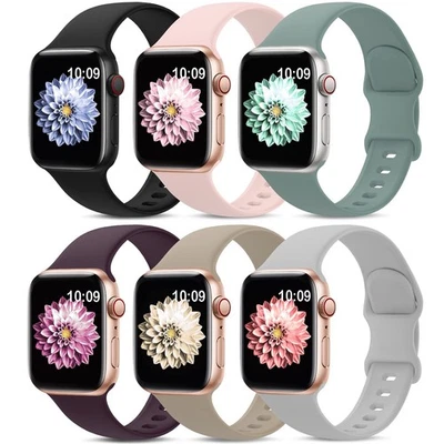 Correa de silicona para Apple Watch Series 1 2 3 4 5 6 7 SE Sport Foto 1 de 4