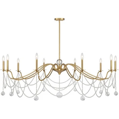 Lámpara de araña Mariposa de latón cálido Savoy House Lighting 1-7504-10-322 Foto 1 de 4