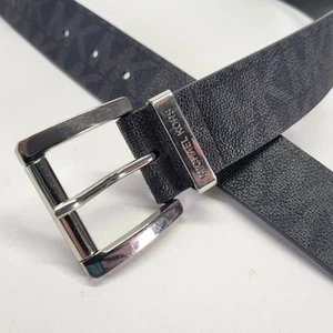 Michael Kors Signature Belt 34 M Roller Buckle Black 553143 - Picture 1 of 15