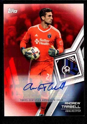 2018 Topps MLS Red Autograph Andrew Tarbell 1/10! San Jose Earthquakes - Image 1 of 2