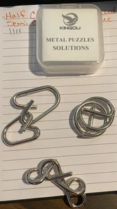 Kingou Metal Puzzles 3 Piece Set - Picture 1 of 1