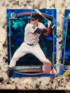 2025 BOWMAN CHROME SAPPHIRE PROSPECT CARD BOSTON RED SOX ROMAN ATHONY #BCP-167 - Picture 1 of 1