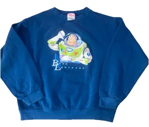 Disney Toy Story Buzz Lightyear Vintage Crewneck Sweatshirt Kids 10-12 Lge EUC - Picture 1 of 3
