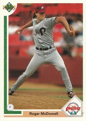 1991 Upper Deck #406 Roger McDowell - Image 1 of 3