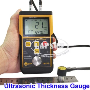225mm Digital Ultrasonic Wall Thickness Gauge Tester Meter Fo Metal Steel TM130D - Picture 1 of 1