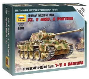 Panther Ausf. A German Tank WWII 1:100 Plastic Model Kit 6196 ZVEZDA - Picture 1 of 1