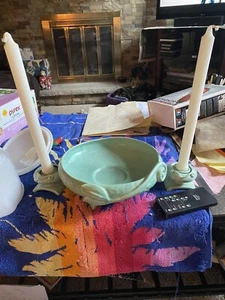 STANGL 3piece bowl and candlestick holders gorgeous - Picture 1 of 8