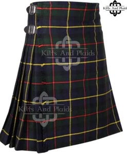 Macleod of Harris Tartan Scottish 8 Yard Kilt - Traditional Highlander Kilt for - Picture 1 of 1