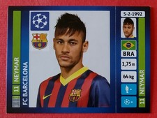 PANINI CHAMPIONS LEAGUE 2013/14 - sticker n.555 NEYMAR Jr. (BARCELONA) new