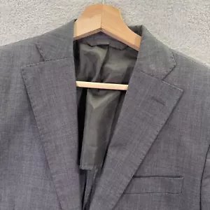 J. Lindeberg LORO PIANA Blazer Jacket Mens 36R Gray Super 120s Wool Slim Fit - Picture 1 of 14
