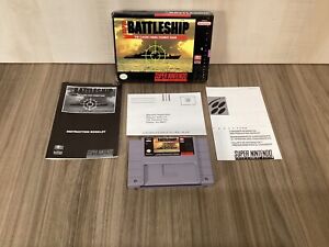 Super Battleship (Super Nintendo SNES) Complete in Box with Manual Tested