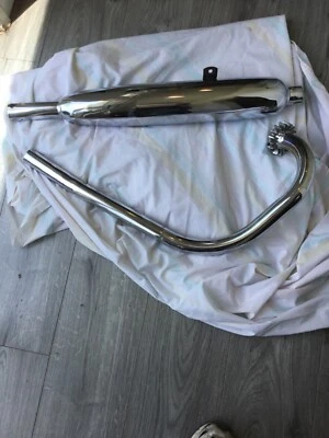 OEM Triumph 1963-1970 TR6 T120 650cc Right Side Exhaust Pipe and Muffler - Image 1 of 4