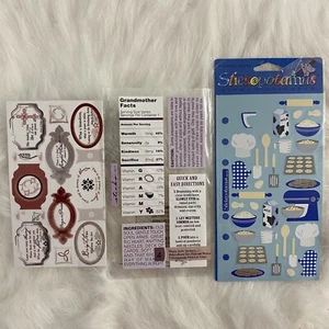 Stickopotamus Stickers Baking Cooking Grandmother Scrapbook Journal Crafts - Picture 1 of 12