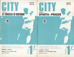 1967 Manchester City v Borussia Dortmund & Sparta Prague Friendlies - Picture 1 of 1