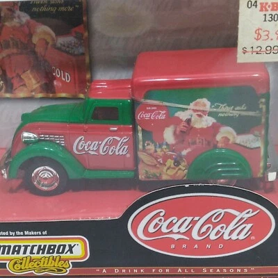 1937 Dodge Airflow Truck Matchbox 1:32 Coca-Cola Christmas Santa Traditional NOS - Image 1 of 4