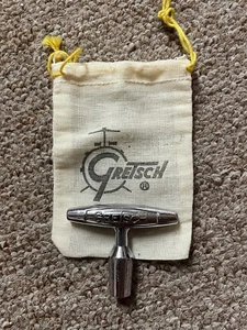 Vintage Gretsch Drum Key With Logo Bag Very Rare - Picture 1 of 1