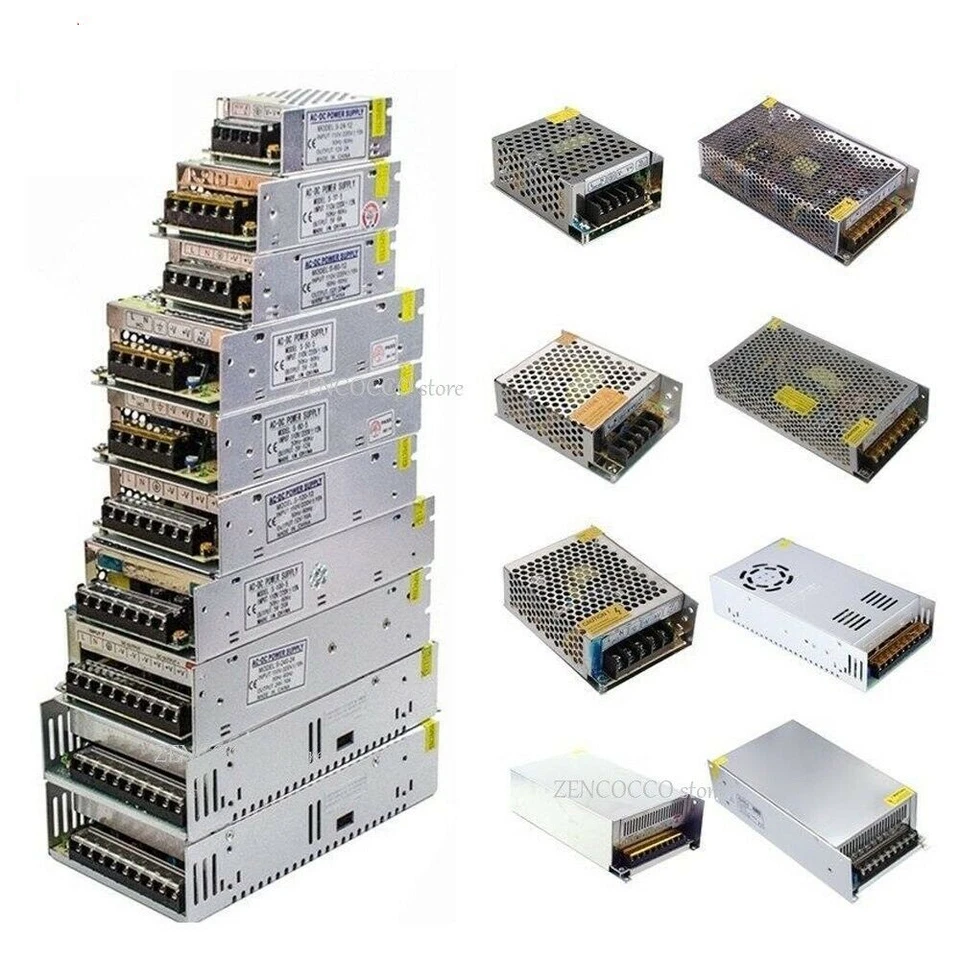 AC110/240V DC 24V TRASFORMATORE ALIMENTATORE STABILLIZZATO 2A 3A 5A 10A 20A 30A - Immagine 1 di 4