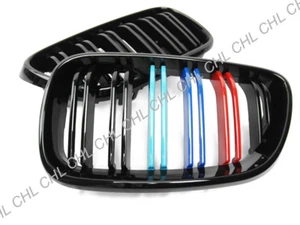 M2 Style Gloss Black M Color Front Grille For 2014-2018 BMW 220i 228i 235i M235i - Picture 1 of 2