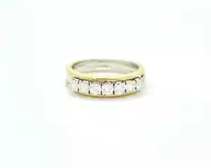 RECARLO - Anello riviere oro bianco e giallo - Imagen 1 de 3