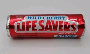 Vintage 1991 Planters LIFE SAVERS Foil Roll WILD CHERRY Candy SEALED - Picture 1 of 9