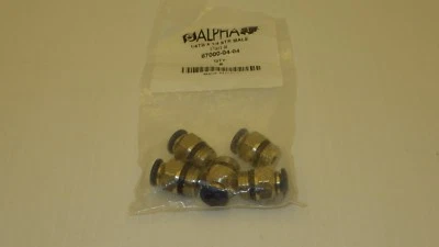 ALPHA 87000-04-04 STRAIGHT MALE 1/4" OD TUBE 1/4" SWIFT-FIT UNIVERSAL QTY 5 NIB  - Image 1 of 3