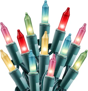 Easter Decorations Mini String Lights - 26.5 Feet 100 Count Mini Light Set on Gr - Picture 1 of 23
