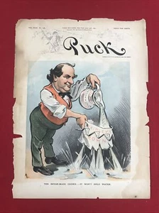 Puck Magazine Cover June 19, 1901 McKinley Brian editorials - Foto 1 di 2