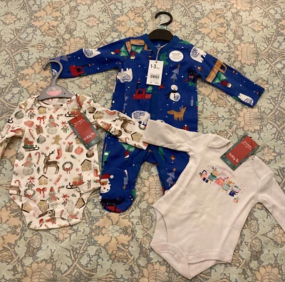 Шикарный новорожденного ребенка рождественские наряды - новый с этикетками Mothercare, Tu - Изображение 1 из 4