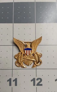 WWII US Army Transportation Services ATS Vanguard argent sterling pinback - Photo 1/2
