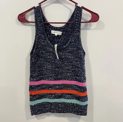 Lou и серый для LOFT новый многоцветный полоски свитер Майка без рукавов размер XS - Изображение 1 из 4