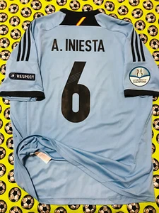 RARE Adidas Spain Away Soccer Football Jersey Euro 2012 Andres Iniesta XL - Picture 1 of 6