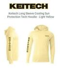 Keitech Long Sleeve Cooling Sun Protection Tech Hoodie-Light Yellow(Select Size)