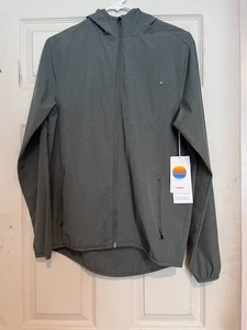 Vuori Outdoor Trainer Shell Dusty Pine Jacket Full Zip Blue V512 Athletic Mens S - Picture 1 of 7