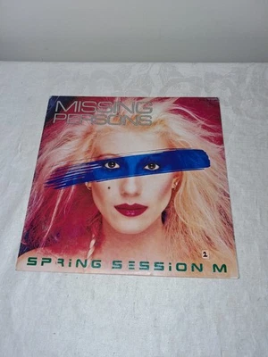 1982 Missing Persons Promo Vinyl & Poster Record LP Album Words Japan - Image 1 of 4