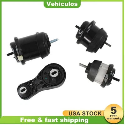 Juego de 4 piezas de montaje de motor y transmisión para Chevy Traverse/GMC Acadia 2009-2016 3,6 L Foto 1 de 4