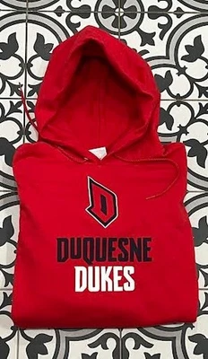 Duquesne Dukes Champion Collegiate Red Small Hoodie Sweatshirt Medium - Image 1 of 4