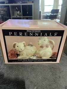 Pfaltzgraff Stauden Teerose Kollektion Hase Zucker & Milchkännchen Set - Bild 1 von 9