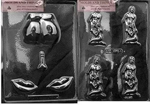 Deep Throat KISS MY lip panis #@*! Adult Chocolate Candy Mold - Picture 1 of 1