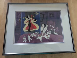 Disney 101 Dalmatians Framed Lithograph - Exclusive Limited Edition - Vtg 1998 - Picture 1 of 2