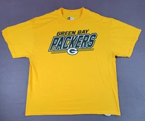 NFL Team Apparel Green Bay Packers North Division 2XL T-shirt Men's Yellow  - Picture 1 of 8