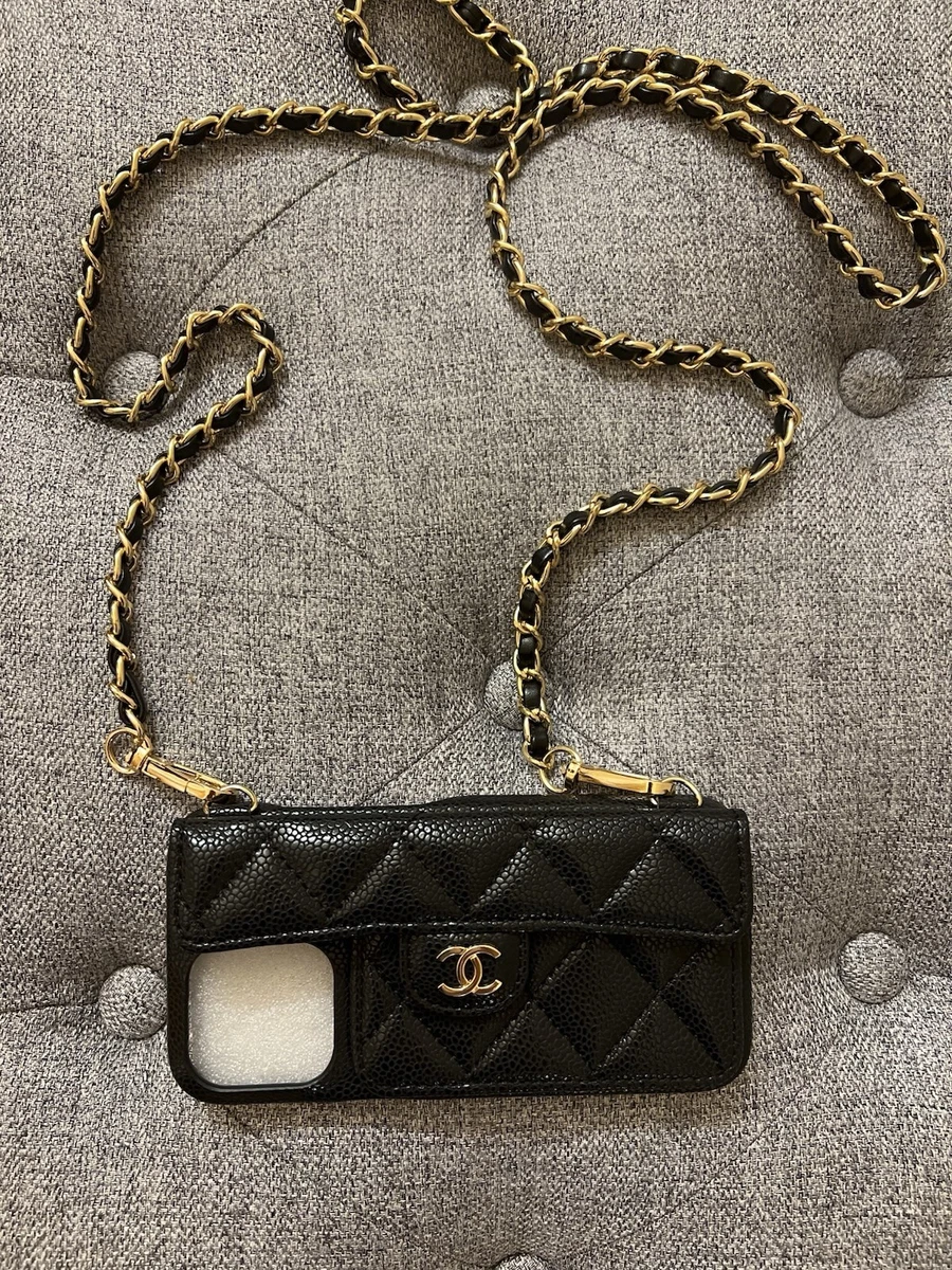 シャネルiPhone パール付きチェーンが激カワ！】CHANEL iPhone 14 pro ケース (CHANEL