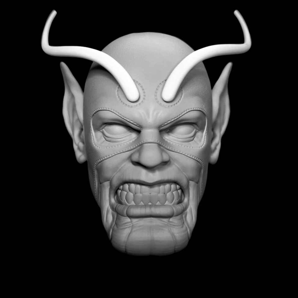 Marvel Legends Haslab Hombre Gigante Cabeza de Calavera SIN PINTAR Personalizada Impresa en 3D  Foto 1 de 4