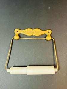Vintage Messing Toilettenpapierhalter 1. Klasse Toilette - Bild 1 von 5