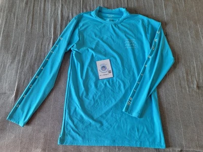 Camisa de Natación BILLABONG Calce Suelto Azul Juvenil UVA UVB SPF50 Protección Talla 16 Foto 1 de 4