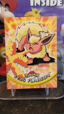 FLAREON Series 3 TV Animation Ed. POKEMON Non-Holo TOPPS 2000 Trading Card #136 - Image 1 of 2