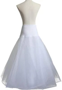 A Line Petticoats for Women Crinoline Half Slips Floor-Length Bridal Underskirt - Picture 1 of 7