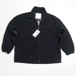 Tru-Spec Micro Fleece Liner Jacket Mens M Black Bungee Waist Mock Neck Zip - Picture 1 of 12
