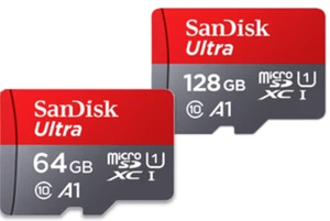 SanDisk Ultra MicroSD 64GB,128GB Class 10 SDXC Memory Card with Adapter - Picture 1 of 17
