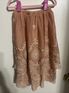Caffe’ D’orzo Girls Skirt Size 5 Color Peach Pink - Picture 1 of 2